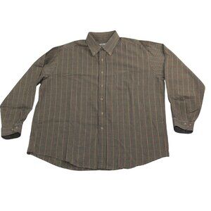 Viyella Mens XL Multicolored Wool Blend Button Down Gingham Check Dress Shirt